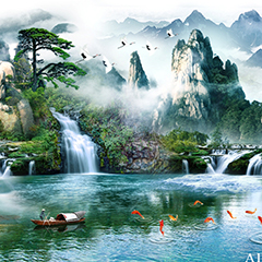 Chủ đề tranh SƠN THỦY HỮU TÌNH - Thư viện tranh