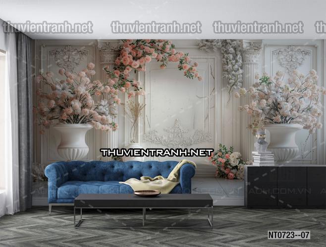 Tranh 3D Phào chỉ, giả tường Nội Thất hiện đại và tân cổ điển - Kết quả tìm kiếm tranh tường