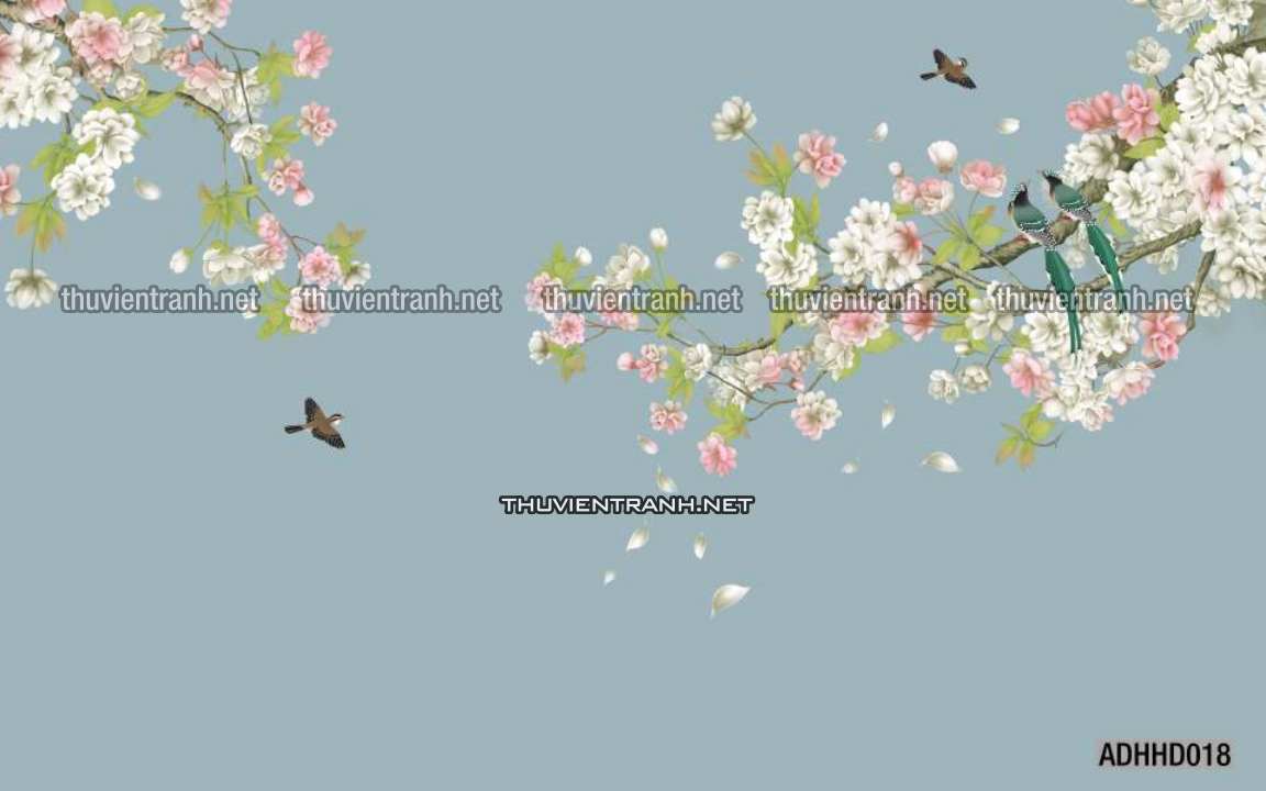 Hoa Đào, Hoa Mộc Lan, phong cách trang trí Chinoiserier, Tranh vẽ hoa Trung Quốc - Kết quả tìm kiếm tranh tường