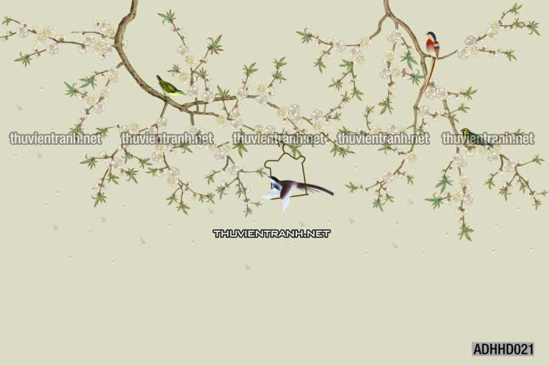 Hoa Đào, Hoa Mộc Lan, phong cách trang trí Chinoiserier, Tranh vẽ hoa Trung Quốc - Kết quả tìm kiếm tranh tường