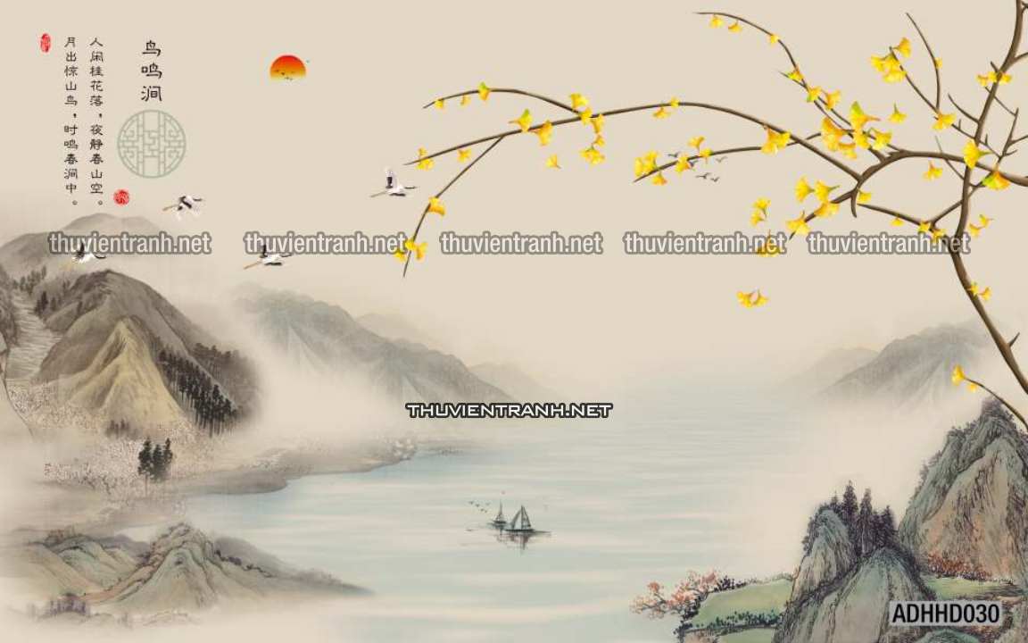 Hoa Đào, Hoa Mộc Lan, phong cách trang trí Chinoiserier, Tranh vẽ hoa Trung Quốc - Kết quả tìm kiếm tranh tường
