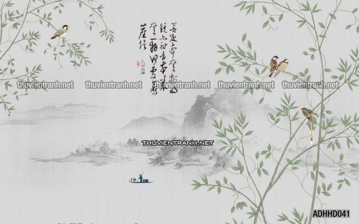 Hoa Đào, Hoa Mộc Lan, phong cách trang trí Chinoiserier, Tranh vẽ hoa Trung Quốc - Kết quả tìm kiếm tranh tường