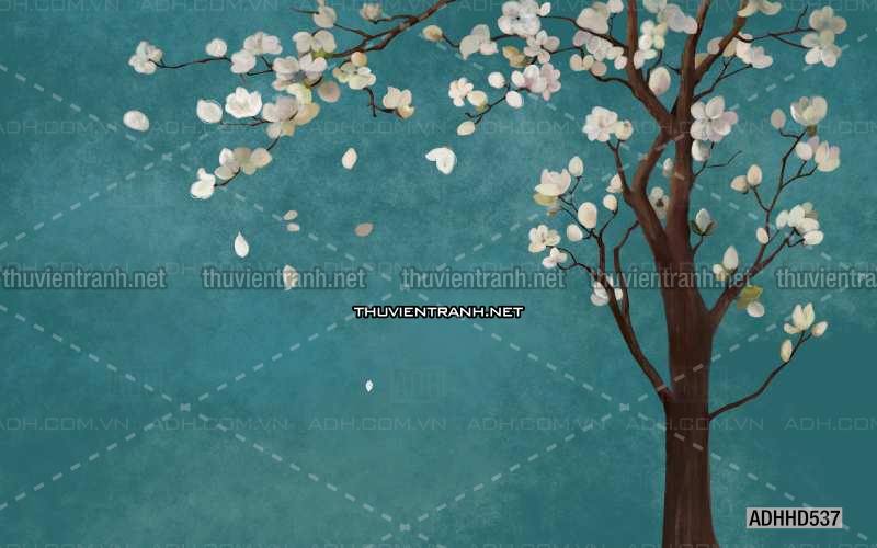 Hoa Đào, Hoa Mộc Lan, phong cách trang trí Chinoiserier, Tranh vẽ hoa Trung Quốc - Kết quả tìm kiếm tranh tường