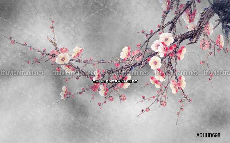 Hoa Đào, Hoa Mộc Lan, phong cách trang trí Chinoiserier, Tranh vẽ hoa Trung Quốc - Kết quả tìm kiếm tranh tường