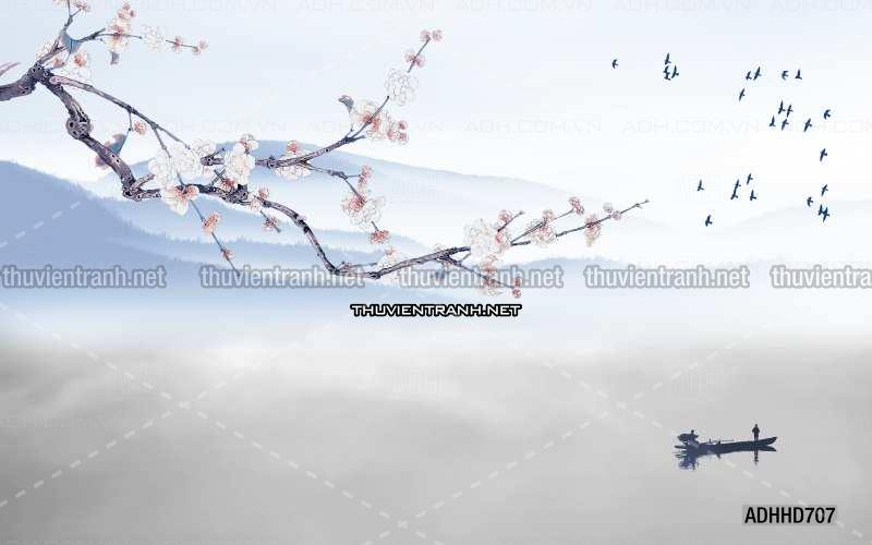 Hoa Đào, Hoa Mộc Lan, phong cách trang trí Chinoiserier, Tranh vẽ hoa Trung Quốc - Kết quả tìm kiếm tranh tường