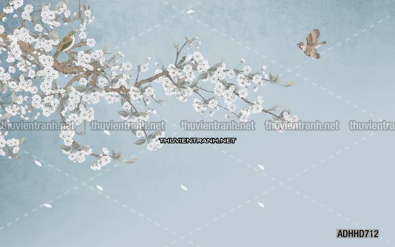 Hoa Đào, Hoa Mộc Lan, phong cách trang trí Chinoiserier, Tranh vẽ hoa Trung Quốc - Kết quả tìm kiếm tranh tường