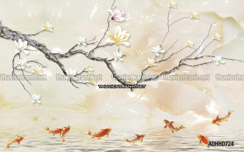 Hoa Đào, Hoa Mộc Lan, phong cách trang trí Chinoiserier, Tranh vẽ hoa Trung Quốc - Kết quả tìm kiếm tranh tường