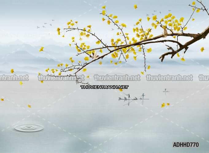 Hoa Đào, Hoa Mộc Lan, phong cách trang trí Chinoiserier, Tranh vẽ hoa Trung Quốc - Kết quả tìm kiếm tranh tường