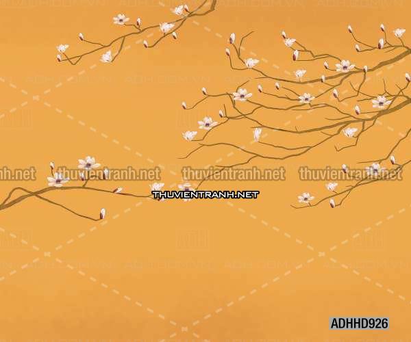 Hoa Đào, Hoa Mộc Lan, phong cách trang trí Chinoiserier, Tranh vẽ hoa Trung Quốc - Kết quả tìm kiếm tranh tường