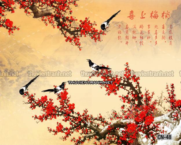 : Tranh trang trí, tranh vẽ phong Cách Thủy mặc - Tranh tường chất lượng cao