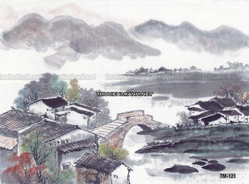 Tranh trang trí, tranh vẽ phong Cách Thủy mặc - Tranh tường chất lượng cao