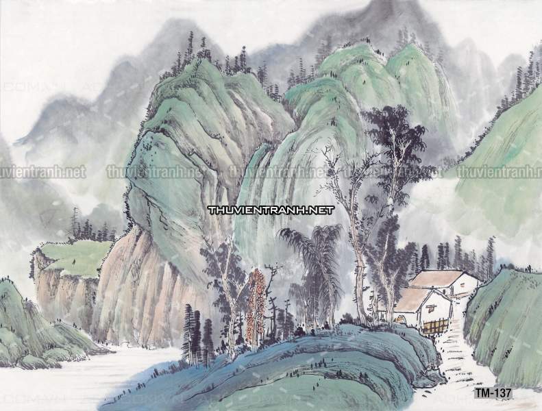 Tranh trang trí, tranh vẽ phong Cách Thủy mặc - Kết quả tìm kiếm tranh tường