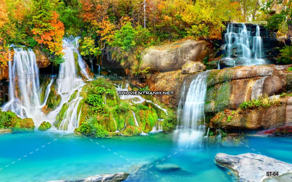 TRANH SƠN THỦY HỮU TÌNH, TRANH PHONG CẢNH SÔNG NÚI, TRUNG QUỐC - Tranh tường chất lượng cao