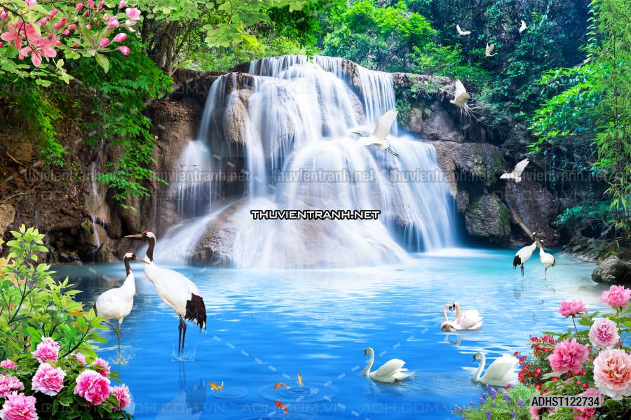 TRANH SƠN THỦY HỮU TÌNH, TRANH PHONG CẢNH SÔNG NÚI, TRUNG QUỐC - Tranh tường chất lượng cao