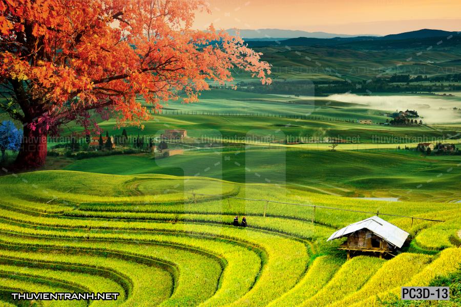 Tranh Phong cảnh 3D, Tranh phong cảnh hữu tình, phong cảnh đẹp - Tranh tường chất lượng cao