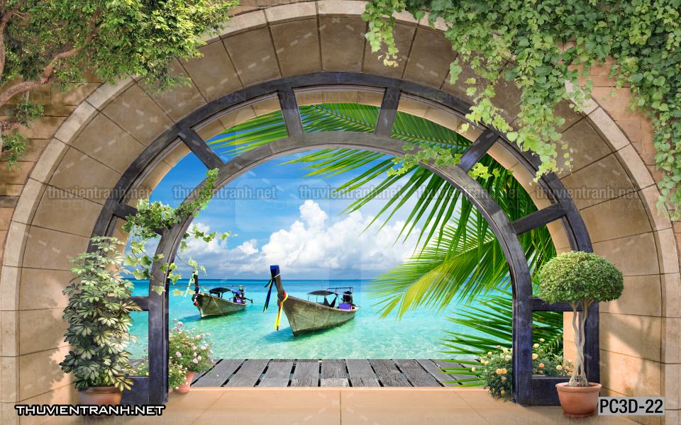 Tranh Phong cảnh 3D, Tranh phong cảnh hữu tình, phong cảnh đẹp - Tranh tường chất lượng cao