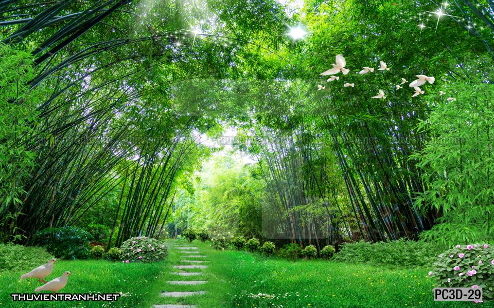 Tranh Phong cảnh 3D, Tranh phong cảnh hữu tình, phong cảnh đẹp - Tranh tường chất lượng cao