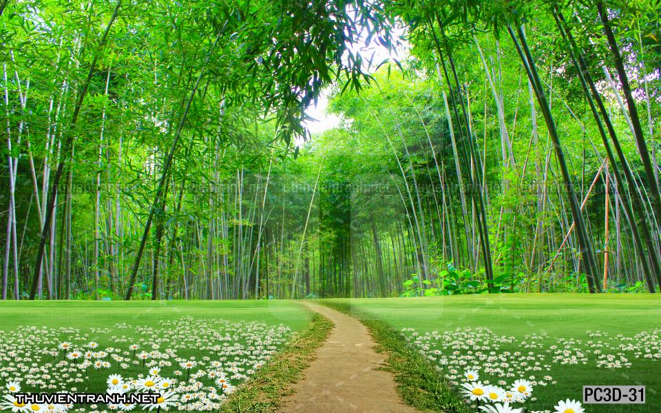 Tranh Phong cảnh 3D, Tranh phong cảnh hữu tình, phong cảnh đẹp - Tranh tường chất lượng cao