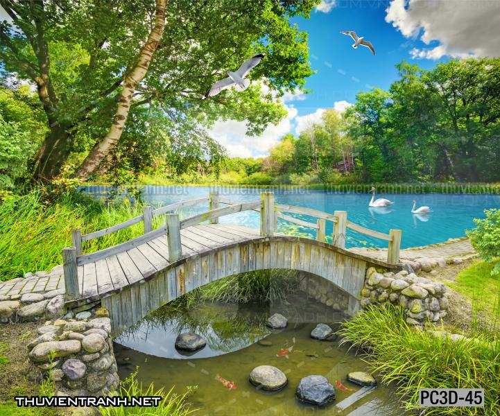 Tranh Phong cảnh 3D, Tranh phong cảnh hữu tình, phong cảnh đẹp - Tranh tường chất lượng cao