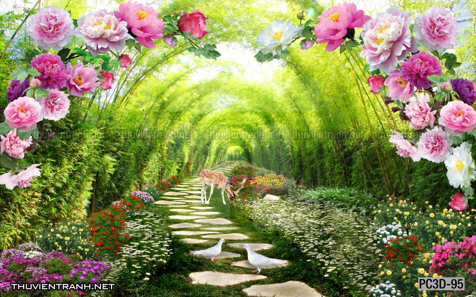 Tranh Phong cảnh 3D, Tranh phong cảnh hữu tình, phong cảnh đẹp - Tranh tường chất lượng cao