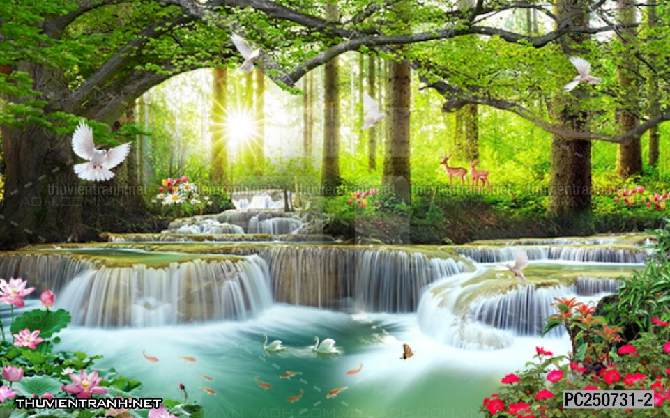 Tranh Phong cảnh 3D, Tranh phong cảnh hữu tình, phong cảnh đẹp - Tranh tường chất lượng cao