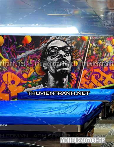 Tranh trang trí CLB Bi-a Phong cách Hiphop - Tranh tường chất lượng cao