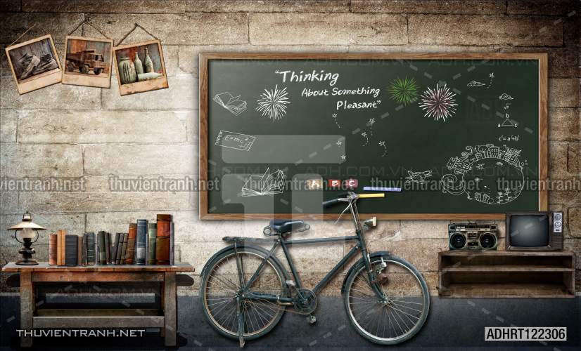 Tranh dán tường hoài niệm cũ - Tranh tường chất lượng cao
