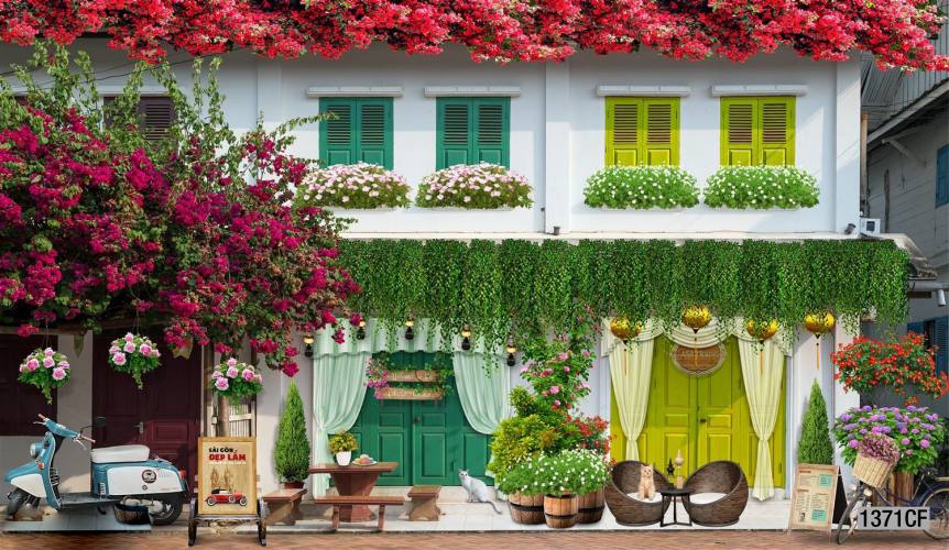  Tranh dán tường CAFE Phố Xưa - Tranh tường chất lượng cao