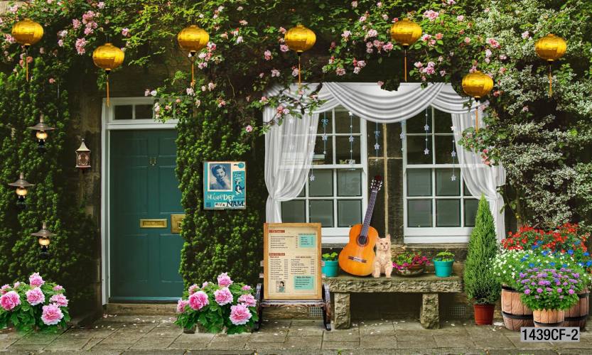  Tranh dán tường CAFE Phố Xưa - Tranh tường chất lượng cao