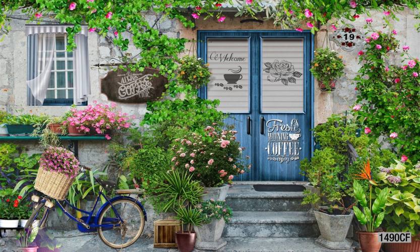  Tranh dán tường CAFE Phố Xưa - Tranh tường chất lượng cao