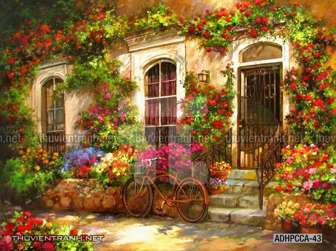  Phong cảnh Châu âu, Tranh vẽ Phong Cảnh Châu Âu - Tranh tường chất lượng cao