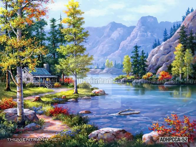  Phong cảnh Châu âu, Tranh vẽ Phong Cảnh Châu Âu - Tranh tường chất lượng cao