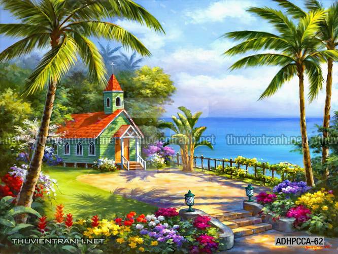  Phong cảnh Châu âu, Tranh vẽ Phong Cảnh Châu Âu - Tranh tường chất lượng cao