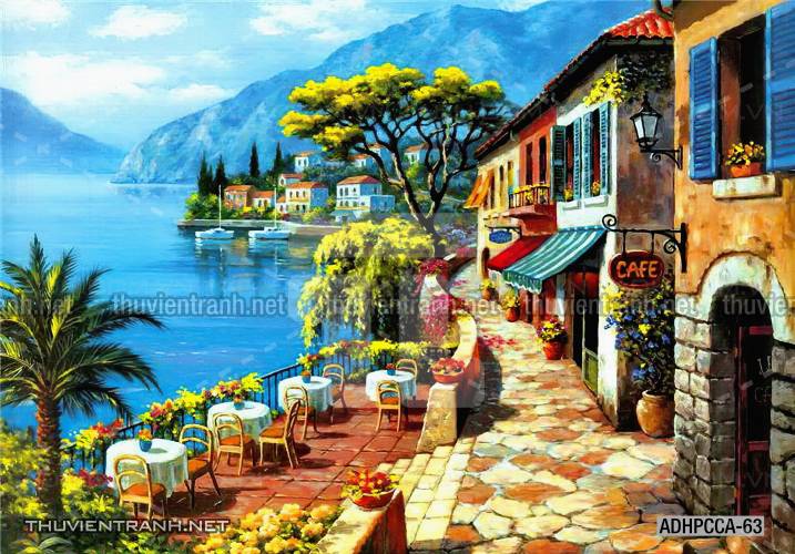  Phong cảnh Châu âu, Tranh vẽ Phong Cảnh Châu Âu - Tranh tường chất lượng cao