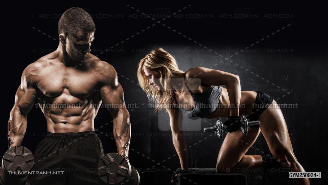 Tranh dán tường Phòng tập Gym, Thể Hình - Tranh tường chất lượng cao