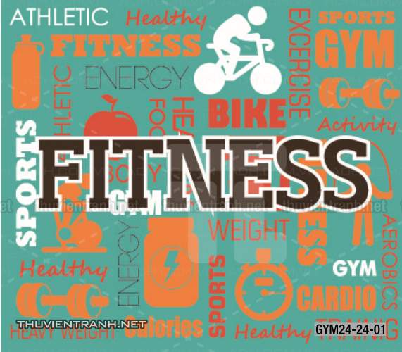 Tranh dán tường Phòng Gym - Tranh tường chất lượng cao