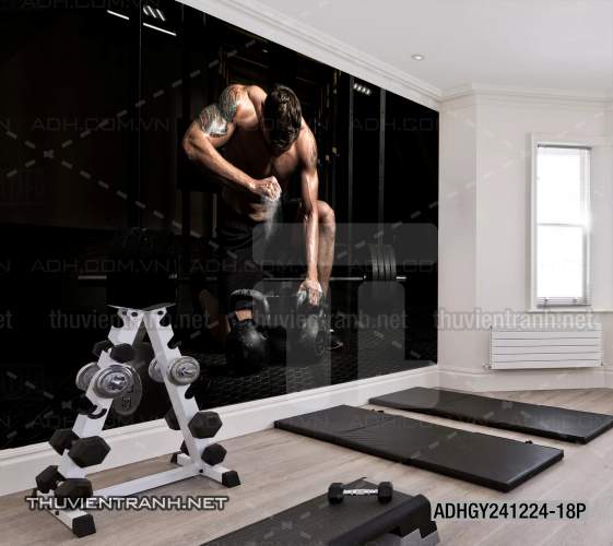 Tranh dán tường Phòng tập Gym - Tranh tường chất lượng cao