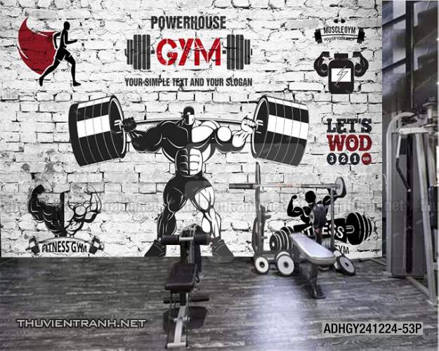 Tranh dán tường Phòng tập Gym - Kết quả tìm kiếm tranh tường