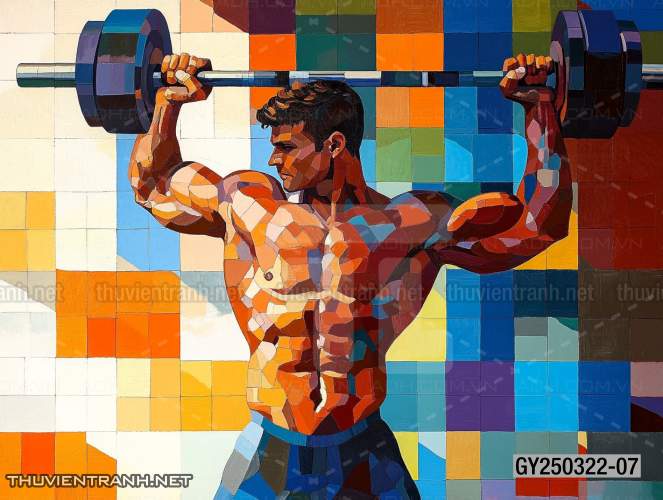 Tranh dán tường Thể Hình, Tranh tường CLUB GYM - Tranh tường chất lượng cao