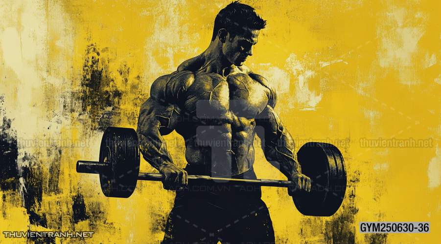 Tranh dán tường Thể Hình, Tranh tường CLUB GYM - Tranh tường chất lượng cao