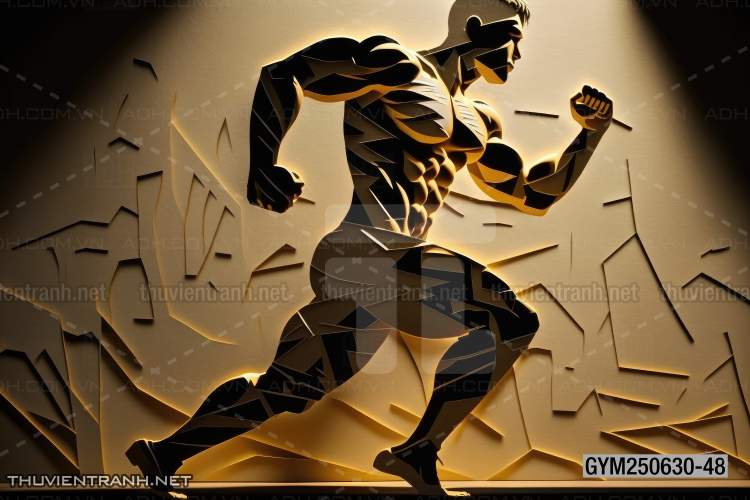 Tranh dán tường Thể Hình, Tranh tường CLUB GYM - Tranh tường chất lượng cao