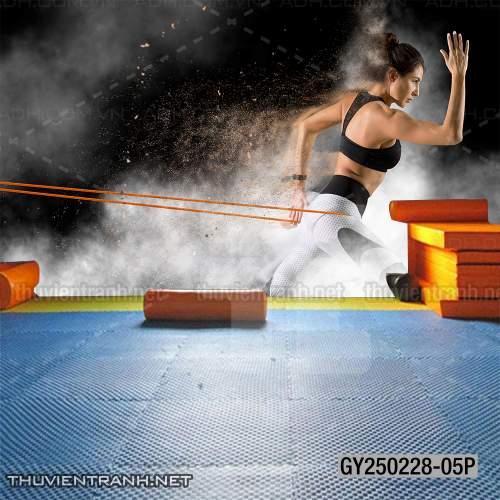 Tranh tường phòng GYM, tranh dán club Thể Hình - Tranh tường chất lượng cao