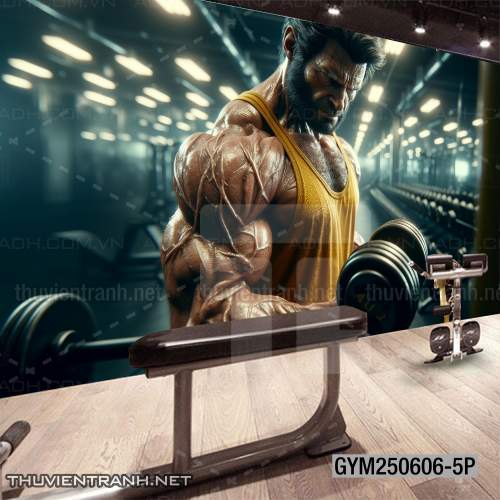  Tranh tường phòng GYM, tranh tường thể hình - Tranh tường chất lượng cao