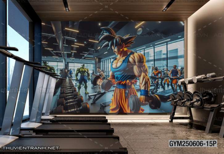 Tranh tường phòng GYM, tranh tường thể hình - Tranh tường chất lượng cao