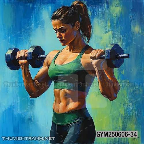 Tranh tường phòng GYM, tranh tường thể hình - Tranh tường chất lượng cao