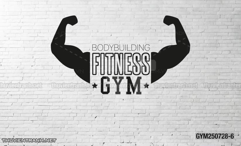  Tranh tường phòng GYM, tranh tường câu lạc bổ  thể hình - Tranh tường chất lượng cao