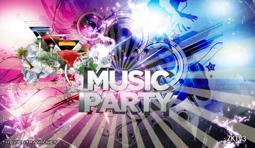Tranh dán tường quán Karaoke - Tranh tường chất lượng cao
