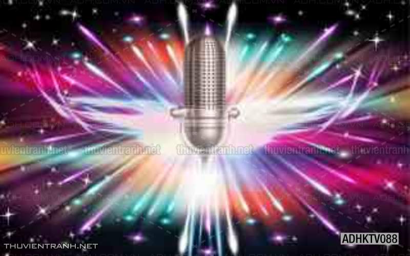 Tranh dán tường quán Karaoke - Tranh tường chất lượng cao