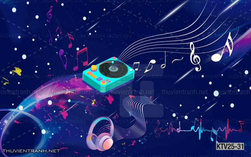  Tranh dán tường quán Karaoke - Tranh tường chất lượng cao