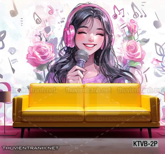  Tranh dán tường quán Karaoke,  tranh dán tường MUSIC BOX - Tranh tường chất lượng cao